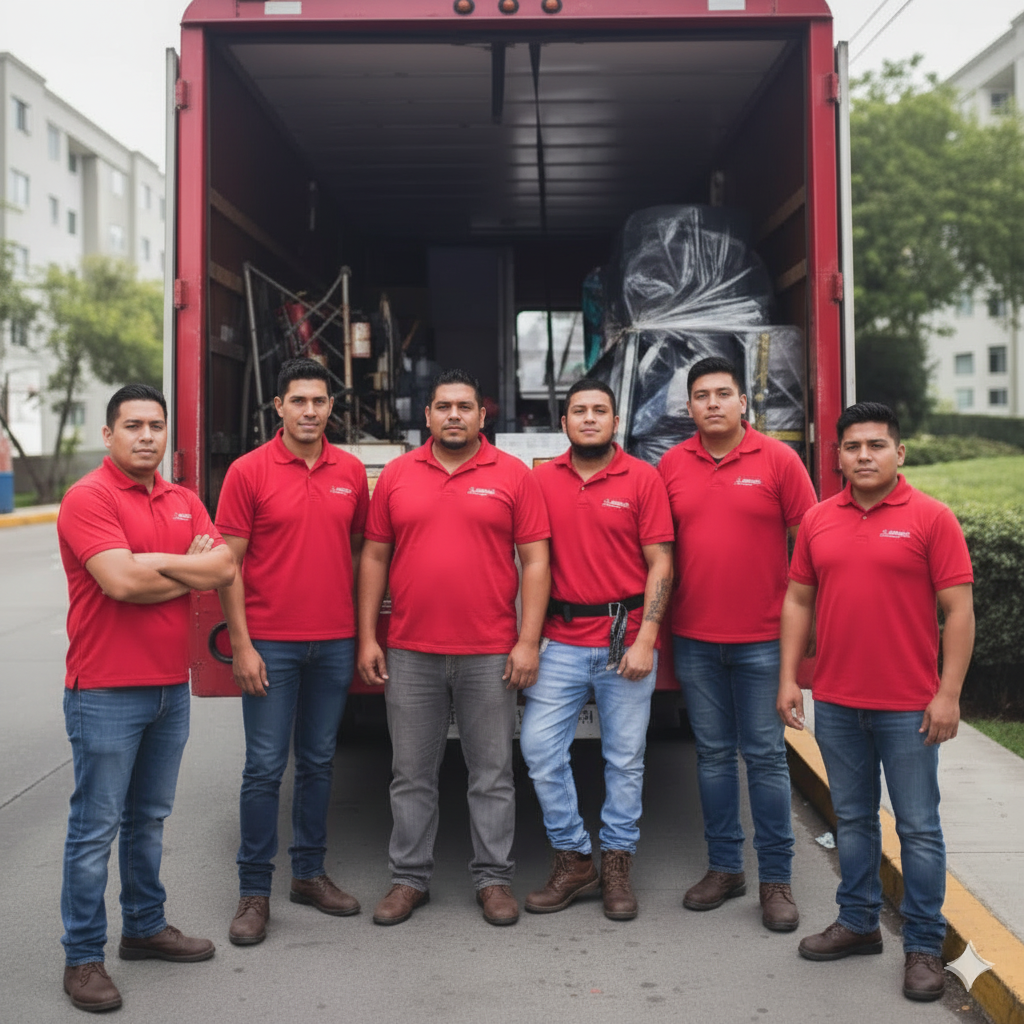 Equipo de Mudanzas JV trabajando profesionalmente